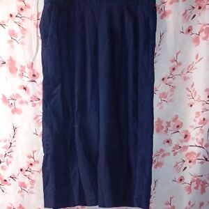 Gap Navy Blue Womens Wide Legged Pants with Pleats.